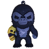 3D PVC Figure Keychain - Godzilla Vs Kong - Kong With Battle Axe