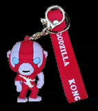 3D PVC Figure Keychain - Godzilla Vs Kong - Warbat Chibi Red Variant