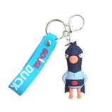 3D PVC Figure Keychain - Goose Goose Duck - Pigeon Killer With Cape