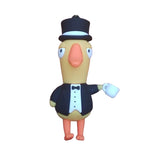 3D PVC Figure Keychain - Goose Goose Duck - Butler Goose Holding Teacup