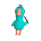 3D PVC Figure Keychain - Goose Goose Duck - Assassin Duck With Knife