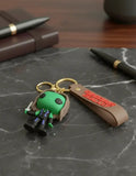 3D PVC Figure Keychain - Guardianes De La Galaxia Superheroes - Gamora Holding Sword