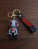 3D PVC Figure Keychain - Guardianes De La Galaxia Superheroes - Drax With Knives