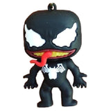 3D PVC Figure Keychain - Spider-Man - Venom Tongue Out