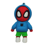 3D PVC Figure Keychain - Spider-Man - Chibi Hoodie Shorts