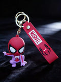 3D PVC Figure Keychain - Spider-Man - Chibi Purple Suit