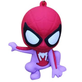 3D PVC Figure Keychain - Spider-Man - Chibi Purple Suit