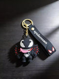 3D PVC Figure Keychain - Spider-Man - Chibi Venom Tongue Out