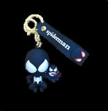3D PVC Figure Keychain - Spider-Man - Symbiote Holding Venom