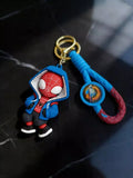 3D PVC Figure Keychain - Spider-Man - Miles Morales Blue Hoodie Variant 2