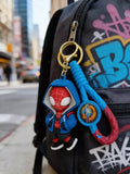 3D PVC Figure Keychain - Spider-Man - Miles Morales Blue Hoodie Variant 2