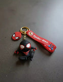 3D PVC Figure Keychain - Spider-Man - Chibi Miles Morales Crouching