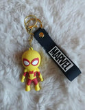 3D PVC Figure Keychain - Spider-Man - Chibi Yellow Suit
