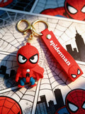 3D PVC Figure Keychain - Spider-Man - Chibi With Cape