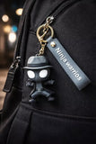 3D PVC Figure Keychain - Spider-Man - Noir Pointing