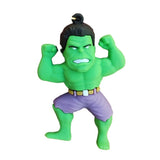 3D PVC Figure Keychain - Hulk Superheroes - Chibi Hulk Top Knot