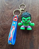 3D PVC Figure Keychain - Hulk Superheroes - Chibi Hulk Angry