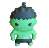 3D PVC Figure Keychain - Marvel - Chibi Hulk Grumpy