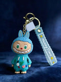 3D PVC Figure Keychain - Labubu - Graffiti Bunny Hoodie