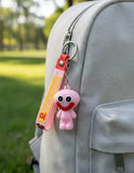 3D PVC Figure Keychain - Poppy Playtime - Pink Smiling Critter Keychain