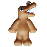 3D PVC Figure Keychain - Rainbow Friends - Brown Standing Figure