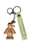 3D PVC Figure Keychain - Rainbow Friends - Brown Standing Figure