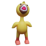3D PVC Figure Keychain - Rainbow Friends - Yellow Open Mouth