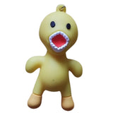 3D PVC Figure Keychain - Rainbow Friends - Yellow Screaming