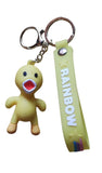 3D PVC Figure Keychain - Rainbow Friends - Yellow Screaming