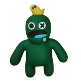 3D PVC Figure Keychain - Rainbow Friends - Green With Yellow Crown