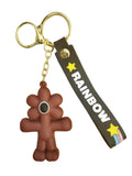 3D PVC Figure Keychain - Rainbow Friends - Brown Standing Figure Variant 2