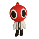 3D PVC Figure Keychain - Rainbow Friends - Red Scientist Outfit