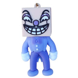 3D PVC Figure Keychain - Rainbow Friends - Cyan Ringmaster Suit