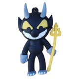 3D PVC Figure Keychain - Rainbow Friends - Devil Holding Trident