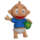 3D PVC Figure Keychain - Rugrats - Tommy Pickles Thumbs Up Star Ball