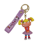 3D PVC Figure Keychain - Rugrats - Angelica Classic Purple Dress