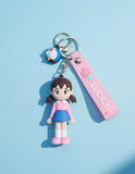 3D PVC Figure Keychain - Shizuka Minamoto De Doraemon - Shizuka Minamoto Classic Outfit