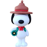 3D PVC Figure Keychain - Snoopy - Explorer With Compass