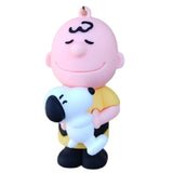 3D PVC Figure Keychain - Peanuts - Charlie Brown Holding