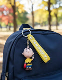 3D PVC Figure Keychain - Snoopy - Charlie Brown Phone Heart