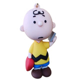 3D PVC Figure Keychain - Peanuts - Charlie Brown Phone Heart
