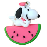 3D PVC Figure Keychain - Peanuts - Snoopy Relaxing Watermelon Visor