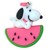 3D PVC Figure Keychain - Snoopy - Relaxing Watermelon Visor