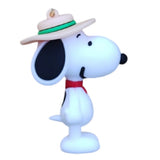 3D PVC Figure Keychain - Snoopy - Safari Hat Red Scarf
