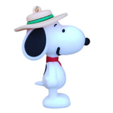 3D PVC Figure Keychain - Peanuts - Snoopy Safari Hat Red Scarf