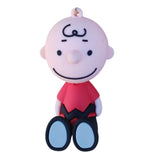 3D PVC Figure Keychain - Snoopy - Charlie Brown Sitting