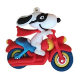 3D PVC Figure Keychain - Snoopy - Super Riding Motorcycle