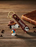 3D PVC Figure Keychain - Snoopy - Cowboy Outfit