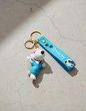 3D PVC Figure Keychain - Snoopy - Running Outfit