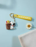 3D PVC Figure Keychain - Snoopy - Woodstock Bubble Tea
